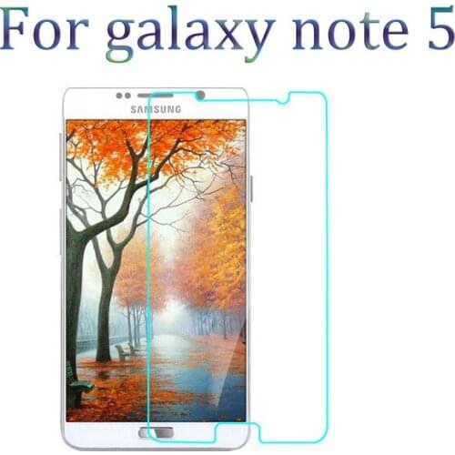 0.26mm protective film 2.5D ecran safety tempered glass screen protector for samsung galaxy NOTE 5 N9200 Guard pelicula de vidro