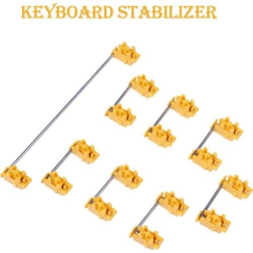 Yellow Satellite Stabilizers 2u 6.25u GK64/GH60/RK61 Mechanical Keyboard Keycaps Screw Stabilizers