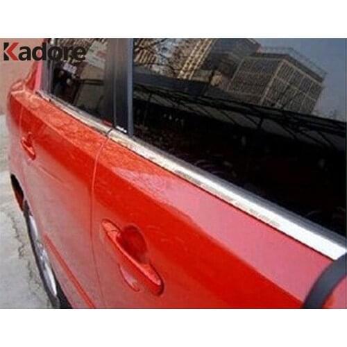 For Hyundai Solaris 2010 2011 Stainless Steel Chrome Door Window Cover Trim Molding Garnish Protector Exterior Accessories
