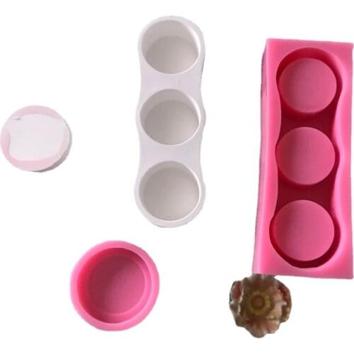 Cake Baking 3D Sugar Craft Chocolate Molds Silicone Plaster Resin Pot Candlestick Candle Holder Tray Molds