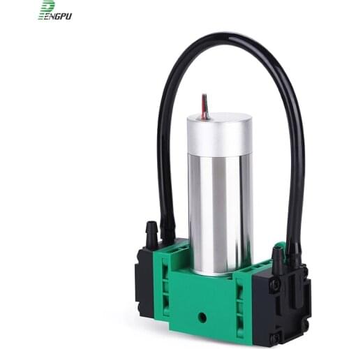 EPDM Coreless 12V/24V DC Brushless Motor -90kPa Miniature Diaphragm Gas Sampling Pump Micro Vacuum Air Pump Small Diaphragm Pump