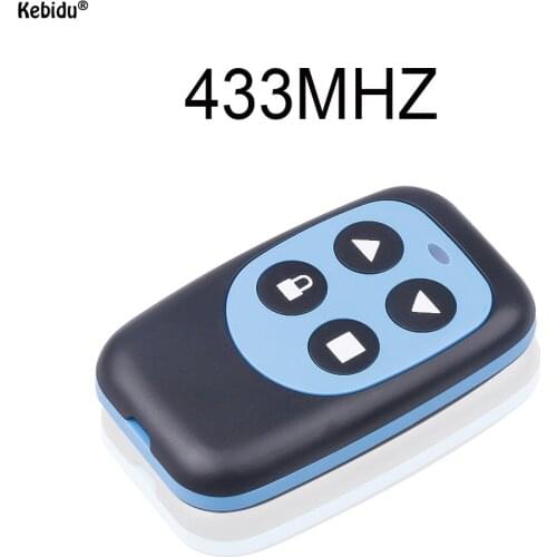 Kebidu 433 MHz RF Remote Control Copy 4 Channel Cloning Duplicator Key Fob Long Distance Electric Garage Door Controller