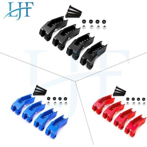 LJF 1 set Front and Rear Adjustable Hydraulic Code for 1/10 RC Car TRAXXAS TRX-4 82056-4 Shock Absorber Bracket Adjustment Seat
