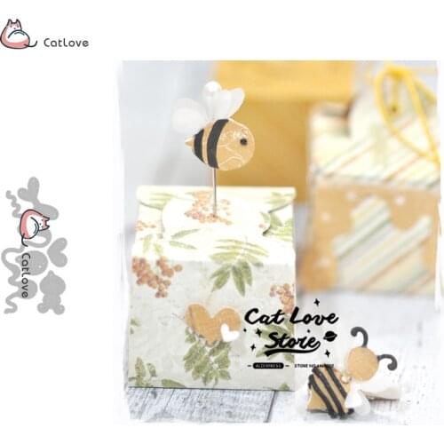 Little Bee Animal Metal Cutting Dies Stencils For DIY Scrapbooking Paper Card Decorative Craft Dies Embossing Die Cuts New 2019