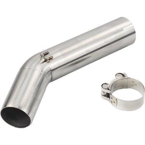 Motorcycle 51MM Exhaust Muffler Mid Link Pipe Elbow For Suzuki GSX-R600 750 2006-2007