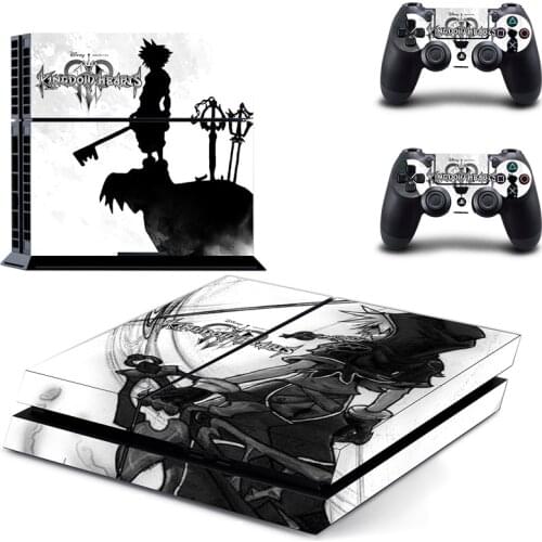 New Kingdom Hearts decal PS4 Skin Sticker For Sony Playstation 4 Console protection film +2Pcs Controllers 4 patterns