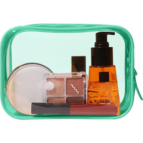 New Waterproof Pvc Cosmetic Bag Transparent Large-capacity Travel Portable Storage Bag Skin Care Make Up Storage Box Organizer