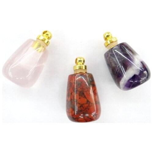 Wholesale Natural stone Quartz Crystal Turquoises tiger eye charms pendant for diy Jewelry making necklace Accessories3PCS A9