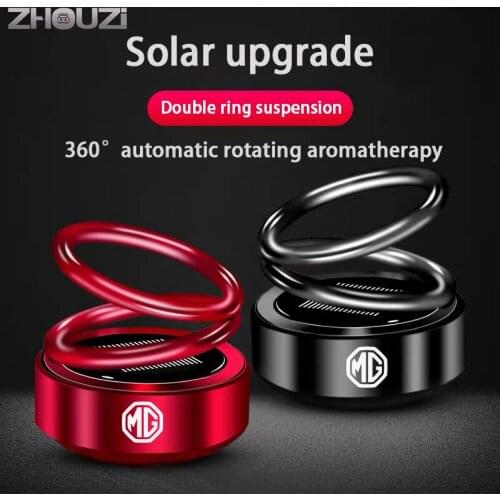 Car Air Freshener Car Aromatherapy Solar Auto Rotation Double Ring Scent Decor For MG MG6 ZS HS GS 5 Gundam 350 Parts TF GT 6