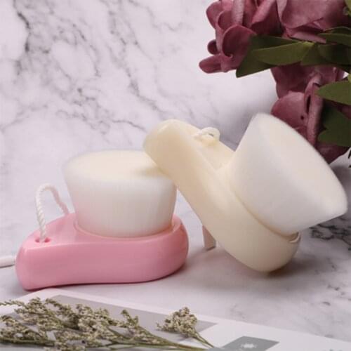 1pc Plastic Facial Cleansing Brush Manual Soft Face Massager Skin Pore Clean Brush Face Care Face Brush Cleansing Beauty Tools