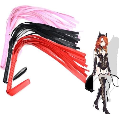 Erotic Sex Whip For Adult SM Games Leather Slave Spanking Bondage Flogger Whip Sex Toys For Couple Woman Man Sexy Adult Products