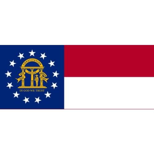 Custom Georgia STATE flag 90X150 cm BANNER 100D Polyester flag