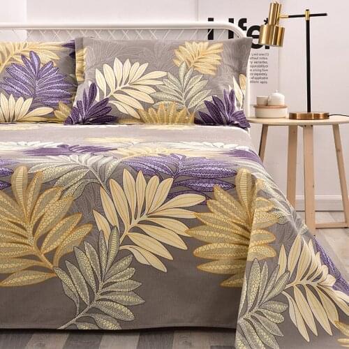 Precision Textile Cotton Fabric Comfortable Soft Breathable Moisture-absorbing Pillowcase Three-piece Set Bed Sheet Table Cloth