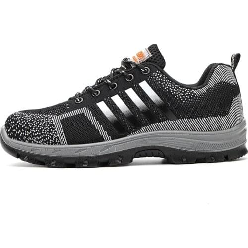 Construction Mens Outdoor Steel Toe Cap Work Boots Shoes Men Camouflage Puncture Proof Safety Shoes Breathable Sneakers Women