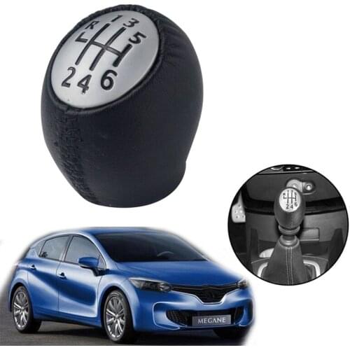 6 Speed PU Gear Shift Shifter Knob Lever Stick for Renault Megane Clio Laguna Scenic for Vauxhall Opel 328650024R