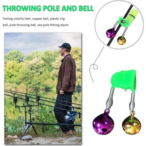 Fishing Bite Alarms Bell Rod Pole Clamp Tip Clip Ring Fishing Accessories
