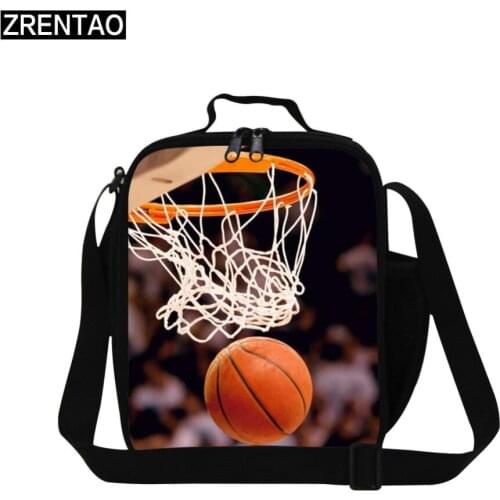 ZRENTAO 3D cartoon cooler bags students food storage bags polyester insulated thermal meal handbag for working picnic pouch