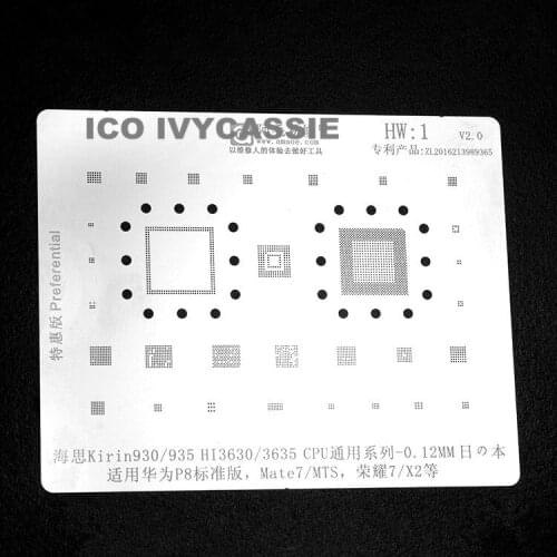 For Huawei MT7 MTS P8 BGA Stencil HI6361/6421/6402/6401/6561 BCM4334/47351 Reballing IC Pin Tin Plant Net Solder Template HW1
