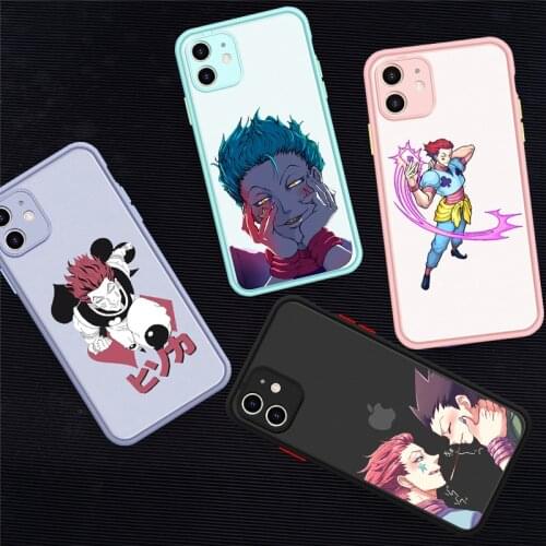 Japan Anime Hunter X Hunter Phone Case For iPhone 11 Pro 12 XS MAX XR SE20 X 8 7 6Plus Cute Candy Transparent Cover Matte Coque