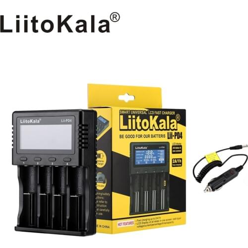 2020 Liitokala Lii-PD2 Lii-PD4 LCD 3.7V 18650 18350 18500 21700 20700 14500 26650 AA NiMH lithium-battery Charger