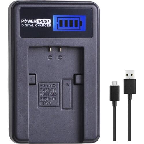 1Pcs LCD USB Charger for Sony NP-FV100 NP FV100 FV50 FV70 FH100 FH70 FH50 FH60 FP50 FP90 CX700E PJ50E 30E 10E CX180E VG10E