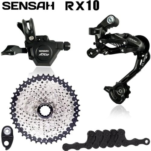 SENSAH RX10 10 Speed Shifter + Rear Derailleurs + 42/46T Cassette + SUMC Chain Bicycle Groupset Bike MTB M6000 A5 A7 Deore New