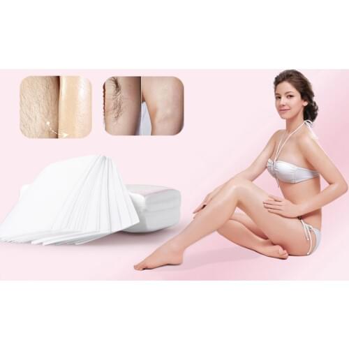 100pcs Hair Removal Nonwoven Depilatory Paper Durable Epilator Wax Strip Paper Roll Waxing Smooth Legs Beauty