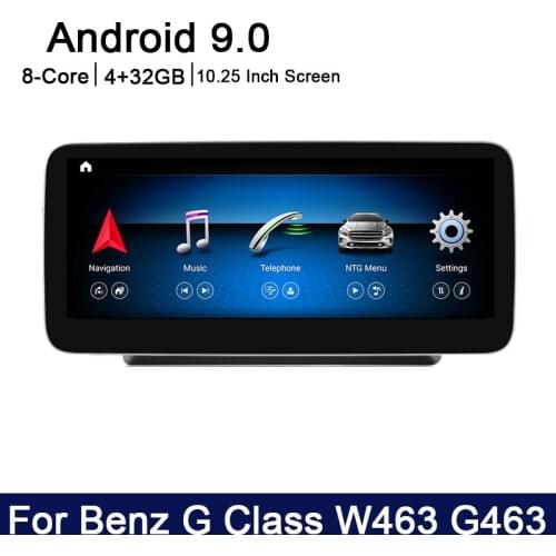 Android 9.0 8 core 4+32G For Mercedes Benz G Class W463 G463 2016~2018 Car multimedia Player Navigation GPS radio NTG 5.0 WiFi