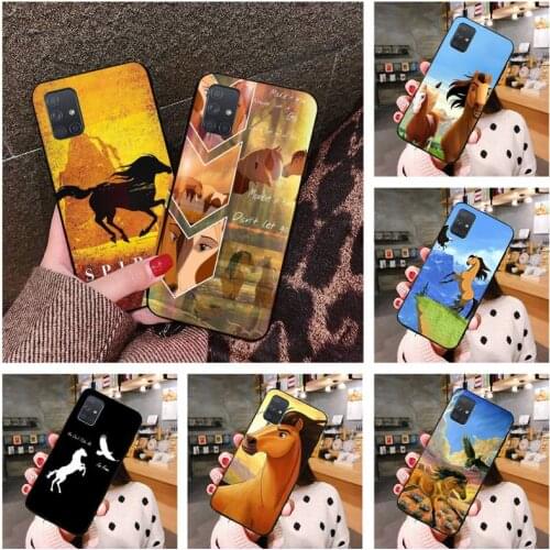 HUAGETOP Spirit Stallion Cimarron Horse Phone Case For Samsung Galaxy A21S A01 A11 A31 A81 A10 A20 A30 A40 A50 A70 A80 A71 A51