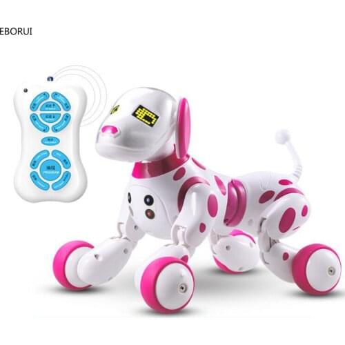 EBORUI 9007A Updated 2.4G Wireless RC Dog Remote Control Smart Dog Electronic Pet Educational Intelligent RC Robot Dog Toy Gift