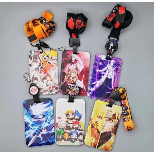 ER1163 Cool Anime Ninja Lanyard ID Badge Holder Animation Cartoon Gym Mobile Phone Straps USB Badge Holder DIY Hang Rope