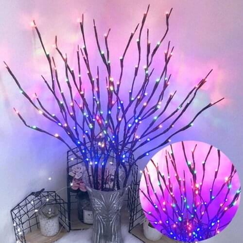 Artificial Tree Branch 20led String Lights Fairy Holiday Christmas Tree Decorations for Home Outdoor Navidad Wedding Party Decor