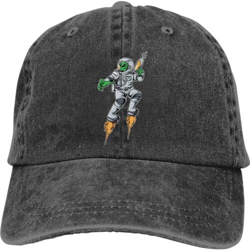 Alien In An Astronaut Suit With Laser Gun Baseball Cap cowboy hat Peaked cap Cowboy Bebop Hats Men and women hats