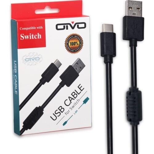 1.8M Charging Cable For Nintendo Switch Console USB Type-C Date Cable Fast Charging