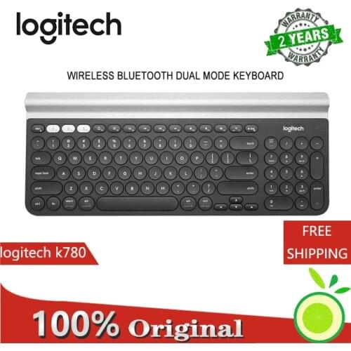 Logitech K780 Wireless Bluetooth-compatible Keyboard Dual-mode Switch Activer Multi Device Keyboard for PC Computer Phone Tablet