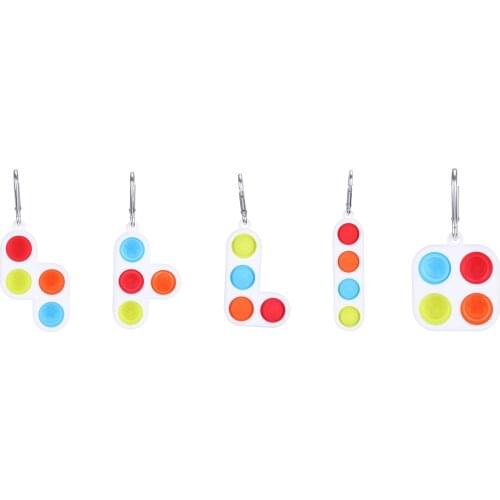 Key Ring Simpl Dimmer Keychain Adult Childrens Pendant Silicone Decompression Toys Relieve Decompression антистресс симпл димпл