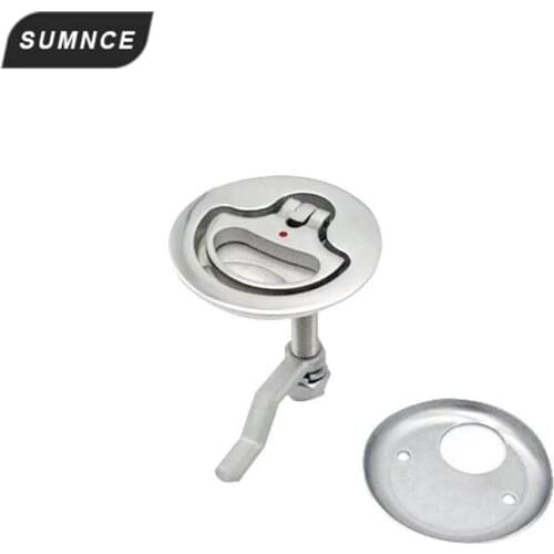 Marine Grade SS316 Cam Latch Flush Pull Deck Latch Lift Handle with Back Plate Boat Hardware Accessories