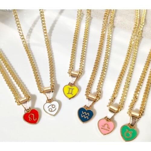 Женские кулоны знаки зодиака LLAMATIVO China At AliExpress