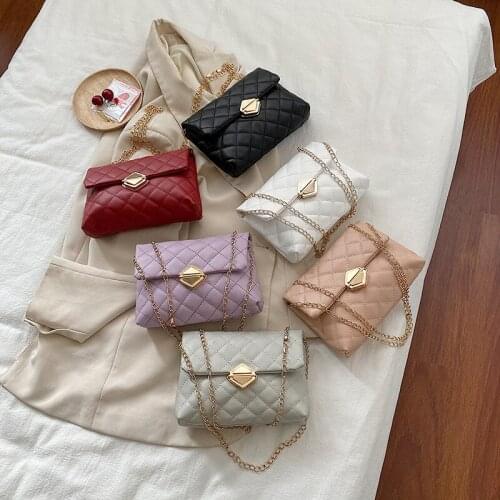 Embroidery Thread Small PU Leather Crossbody Bags For Women 2021 Trend Hand Bag Female Causal Branded Shoulder Handbags New