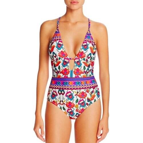 2021 new one-piece swimsuit sexy cartoon print swimsuit women swimsuit beach backless swimsuit women swimwear women