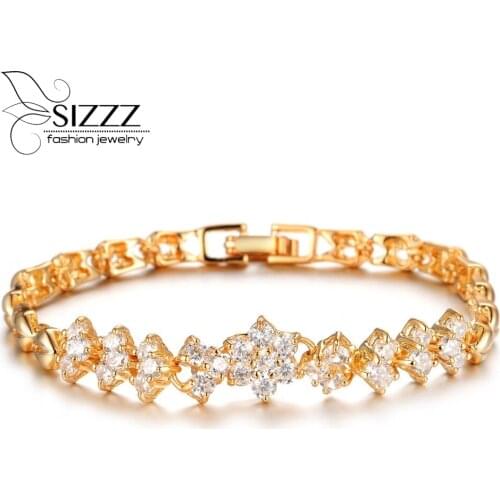 New Arrical Classic Style Fashion Woman Jewelry Zircon Personality female Bracelets and Bangles For Lady