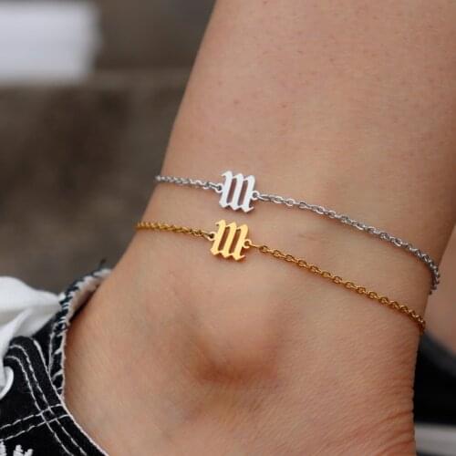 Tobilleras Mujer Devil Anklets 111 222 333 444 555 666 777 888 999 Angel Number Ankle Bracelet Gothic Jewelry Best Friends Gift