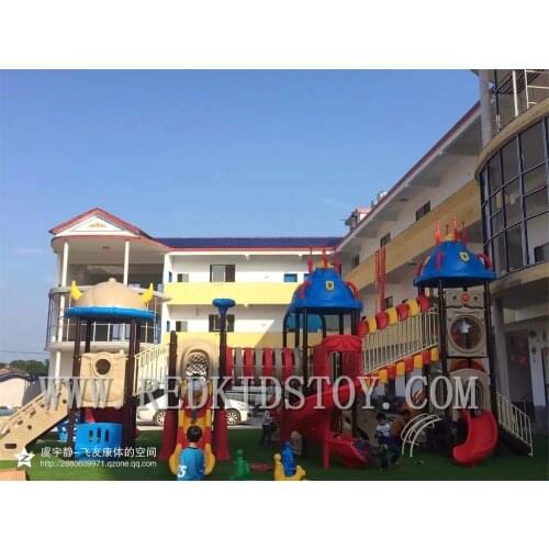 Shipped to US Door to Door Service Large Park Playground 20 Years' Manufacturer HZ-07401