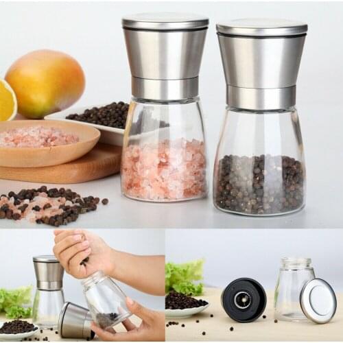 Manual Stainless Steel Salt Pepper Mill Grinder Muller Kitchen Tools Portable