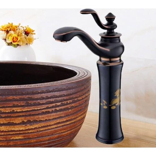 New arrival Europe style high quality sink faucet brass black ORB basin mixer single lever basin faucet bathroom water tap
