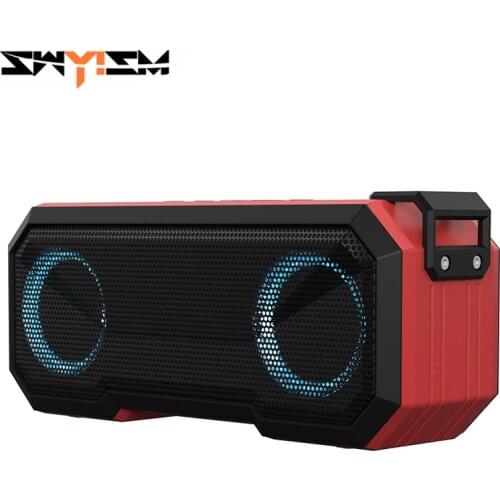 X8 LED Portable Bluetooth Speaker Outdoor Waterproof Column High Power Super Bass TWS Subwoofer Soundbar Support TF Card AUX