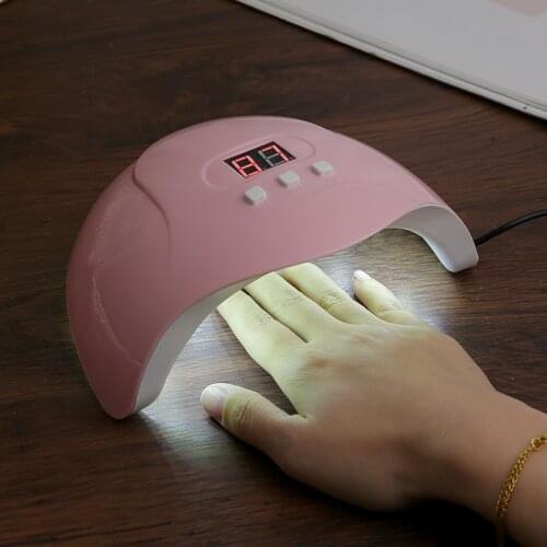 Portable 36W Pink Nail Dryer Machine UV LED Lamp 30/60/90s Timer USB Cable Home Use Nail UV Gel Varnish Dryer LED Nail Lamp Tool