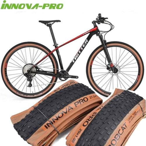 INNOVA Mountain Bicycle Tires 27.5 29 X 1.95 Inch Anti Puncture Ultralight Bike Tyre Yellow Black Edge Cycling Tire Parts 2021