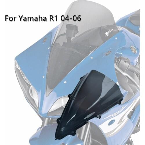 For YAMAHA R1 R-1 2004 2005 2006 Motorcycle Wind Deflector Windscreen Windshield Covers Screen Sports off-road smoke black 04-06