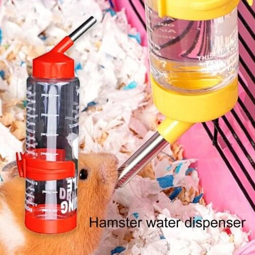 1PCS 250ML Hamster Drinker Pet Drinker Vacuum Water Bottle Feeder Hanging Water Bottle For Rabbit Small Pet